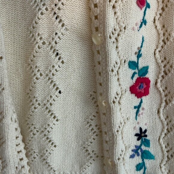 Vintage Grandmacore Crochet Vest - Picture 3 of 5
